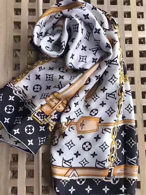 lv white scarf|Lv scarves women's.